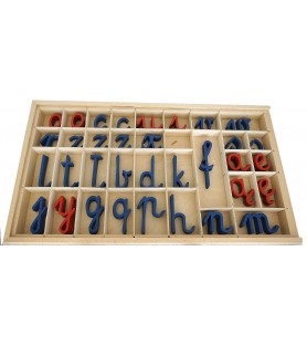 Alfabet dwujęzyczny ruchomy Montessori