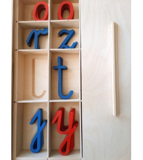 Alfabet dwujęzyczny ruchomy Montessori