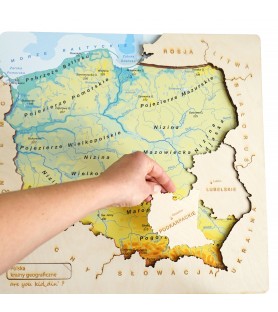 mapa Polski - wielopoziomowa 